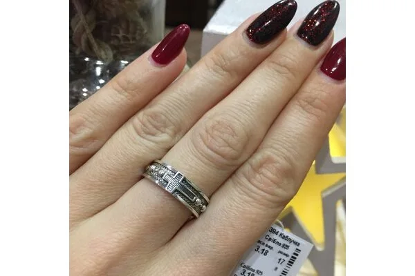 Серебряное кольцо арт394 церковное