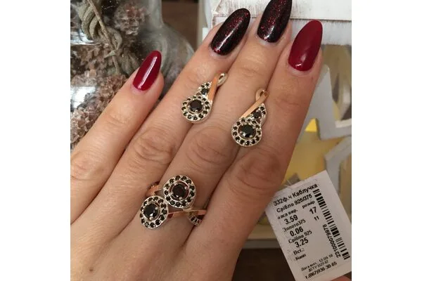 Серебряные сережки арт332