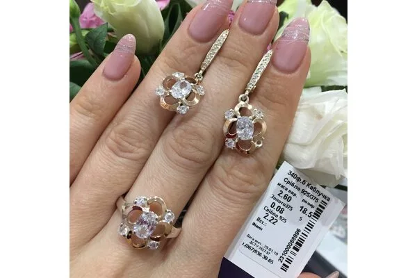 Серебряные сережки арт340