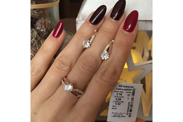 Серебряные сережки арт358