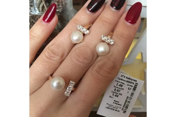 Серебряные сережки арт373